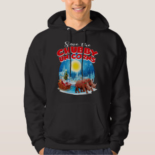 Chubbies Save The Chubby Unicorns Rhino Christmas Hoodie