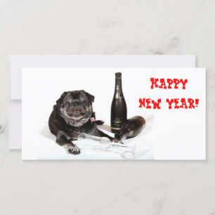 Chubbs The Wampug Happy New Year Photo Card
