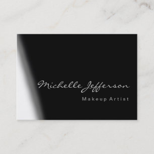 Chubby Artist Grey Black White Business Card