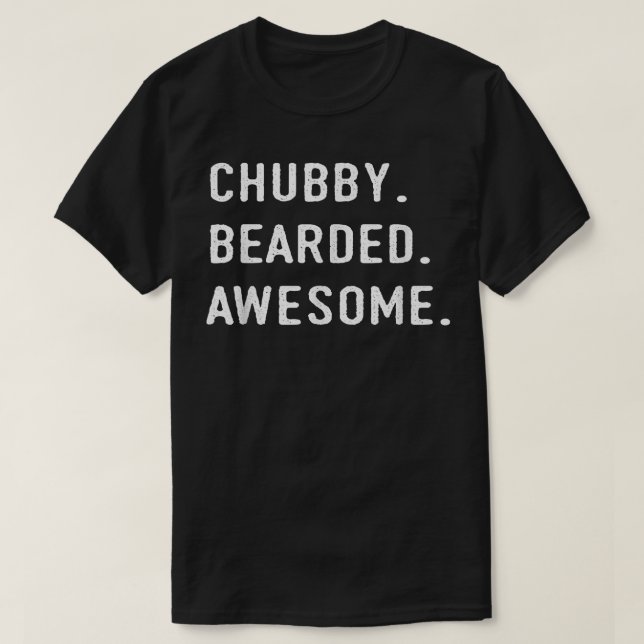 Chubby Bearded Awesome Dad  Santa T  T-Shirt (Design Front)