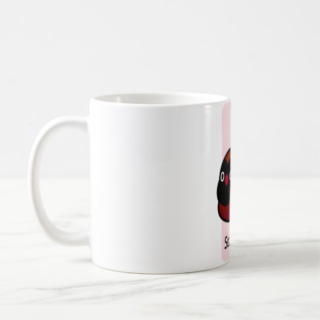 Chubby Bird Zodiac Scorpio Coffee Mug (Left)