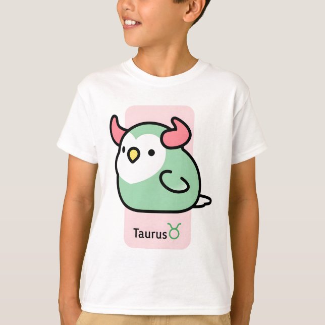 Chubby Bird Zodiac Taurus T-Shirt (Front)