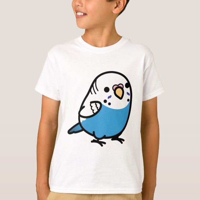 Chubby Blue Budgie - Female T-Shirt (Front)