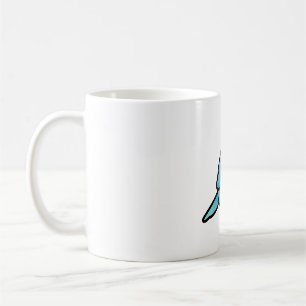 Chubby Blue Indian Ringneck Parakeet Coffee Mug