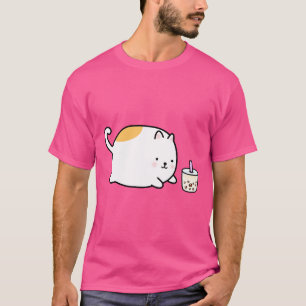 Chubby Boba Cat T-Shirt