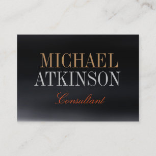 Chubby Bold Text Trendy Business Card