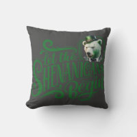 Chubby BooBoo Throw Pillow "...Shenanigans begin."
