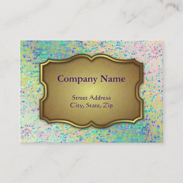 Chubby Business Card Informel Art Abstract (Front)