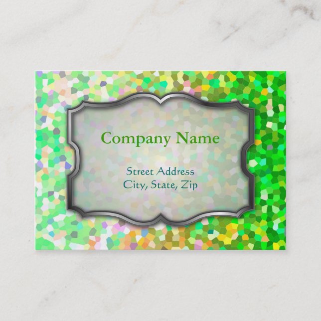 Chubby Business Card Mosaic Sparkley Texture (Front)