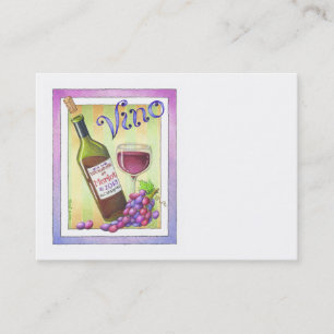 CHUBBY BUSINESS CARD, VINO! You Had Me at MERLOT! Card