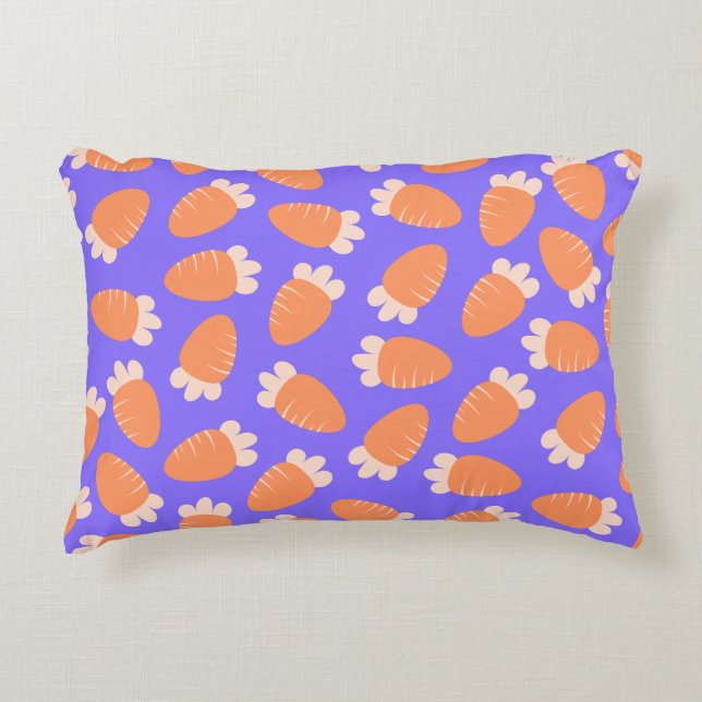 Chubby Carrots Lavender Decorative Cushion (Front)