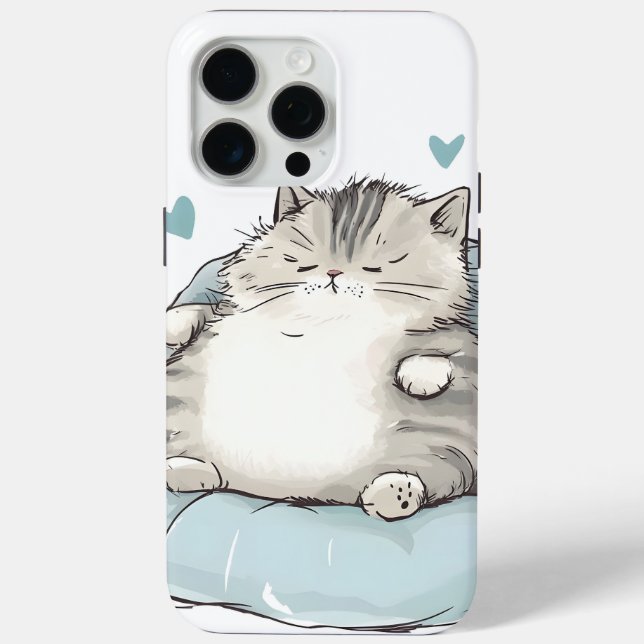 Chubby Cat Chill Vibes Case-Mate iPhone Case (Back)