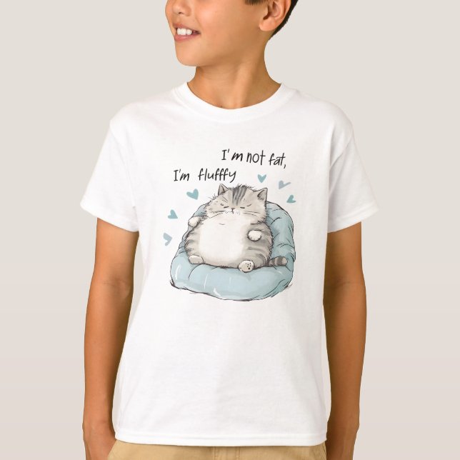 Chubby Cat Chill Vibes T-Shirt (Front)