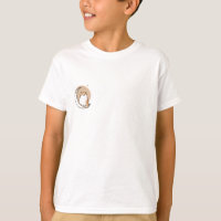 Chubby Cat Sitting on Crescent Moon Kids