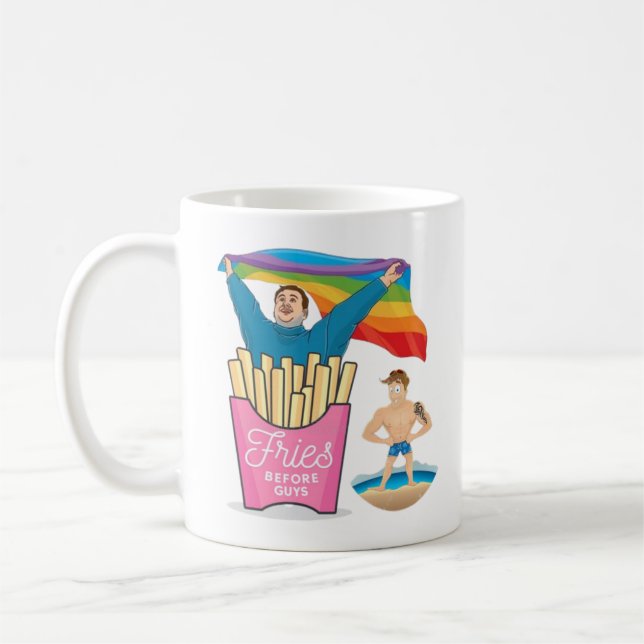 CHUBBY CHASER LGBT Gay Pride Funny Twink Gift Coffee Mug (Left)