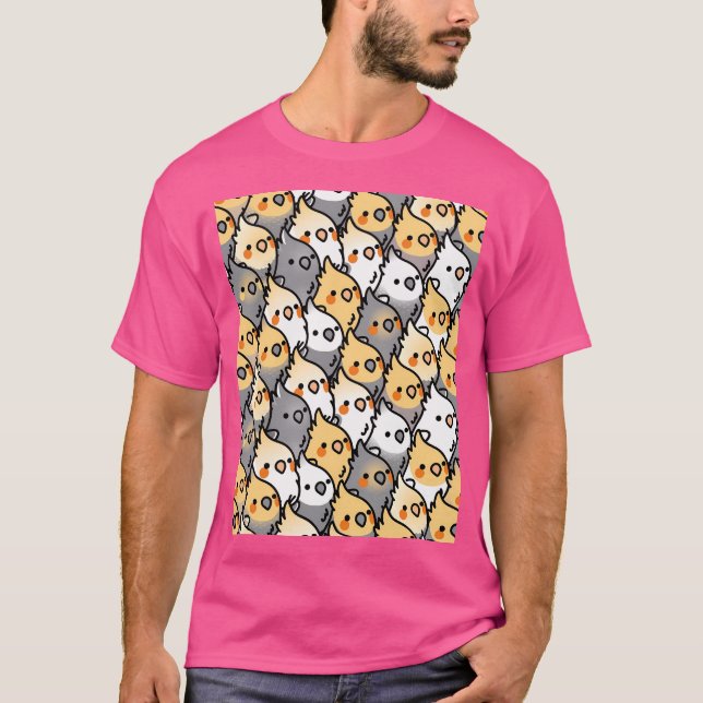 Chubby Cockatiel Party T-Shirt (Front)