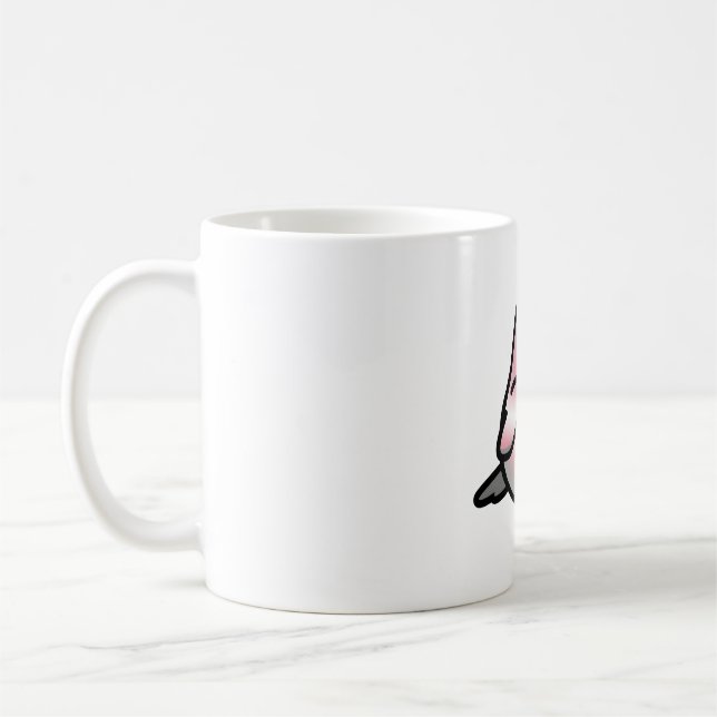 Chubby Demigirl LGBT+ Pride Lovebird Coffee Mug (Left)