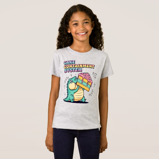 Chubby Dinosaur Cake Meme T-Shirt (Front Full)