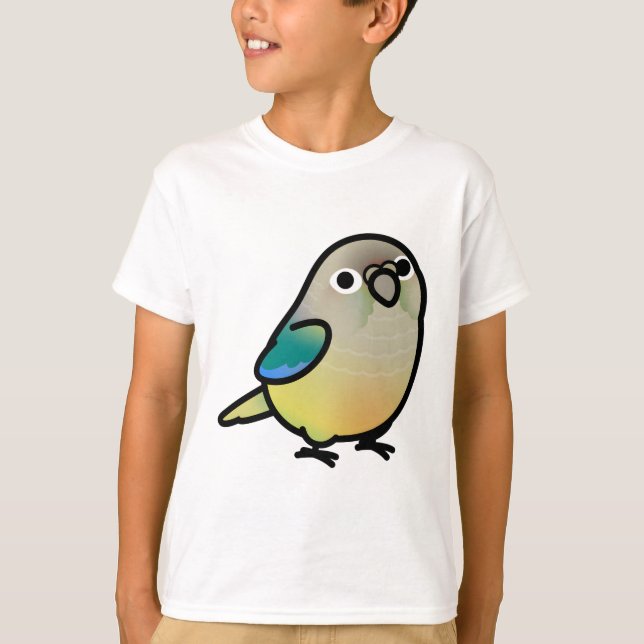 Chubby Green Cheek Turquoise Pineapple Conure T-Shirt (Front)