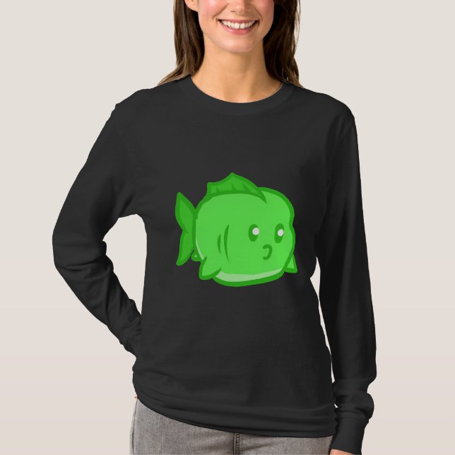 Chubby Green Fish T-Shirt (Front)
