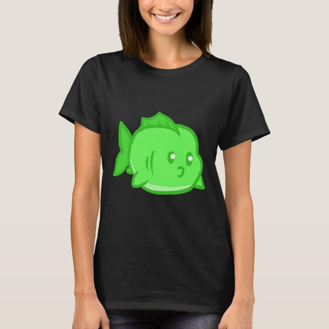 Chubby Green Fish T-Shirt (Front)