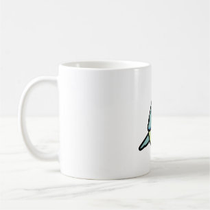 Chubby Green Turquoise Quaker Parrot Coffee Mug