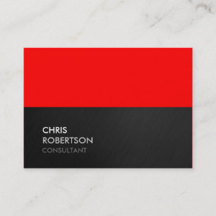 Chubby Grey Red Attractive Chic Business Card