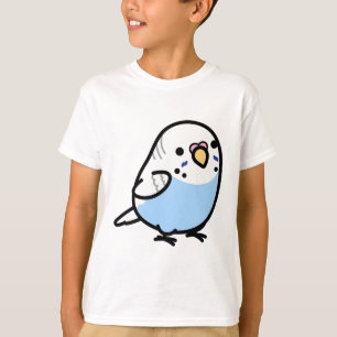 Chubby Grey Wing Blue Budgie T-Shirt