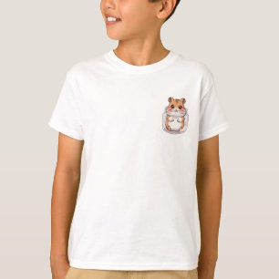 Chubby Hamster Squeezed in Jar Kids T-Shirt