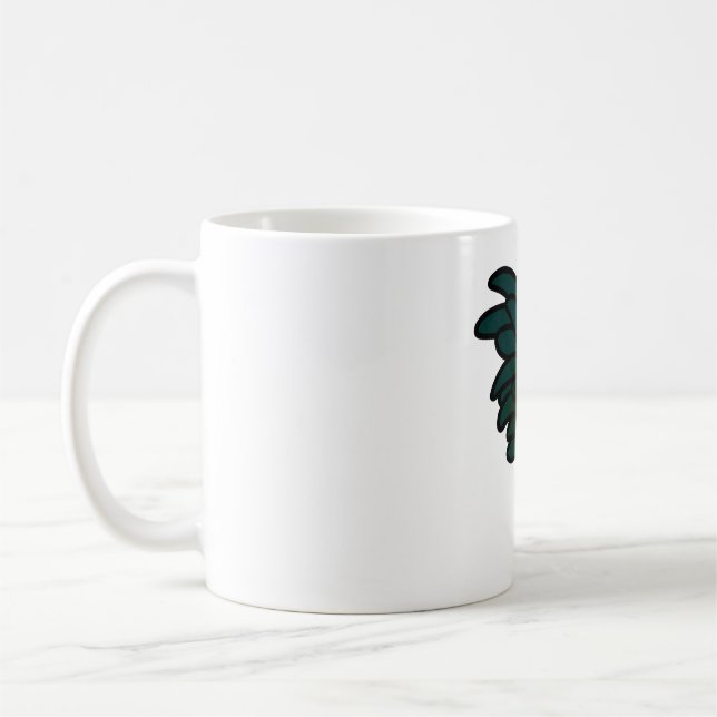 Chubby Japanese Bantam Rooster Coffee Mug (Left)