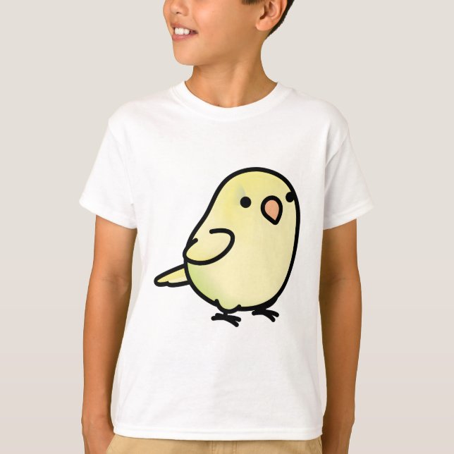Chubby Light Yellow Lutino Parrotlet T-Shirt (Front)