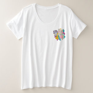 chubby lucky cat plus size T-Shirt