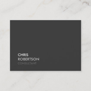 Chubby Modern Grey Attractive Business Card