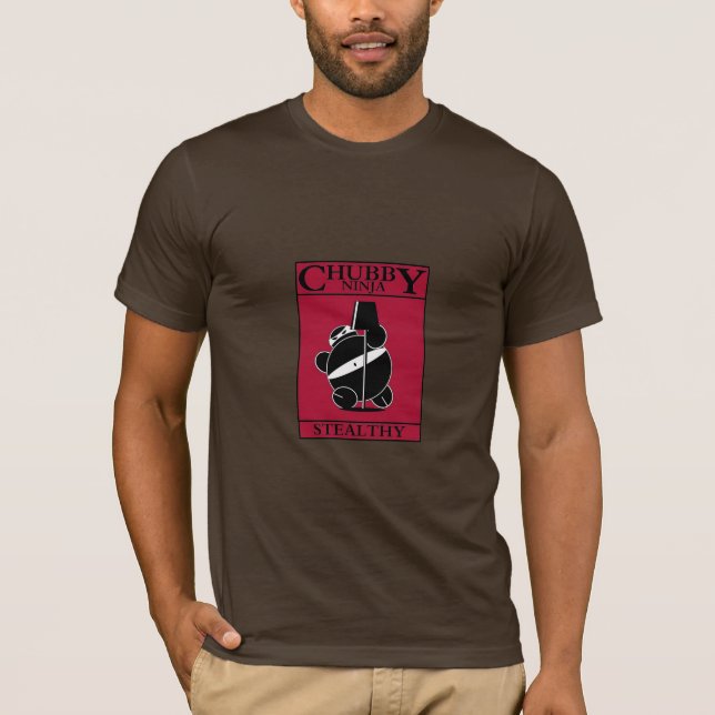 Chubby Ninja - Stealthy (Red) T-Shirt (Front)