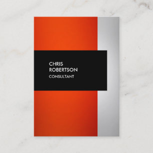 Chubby Orange Grey Black Creative Business Card