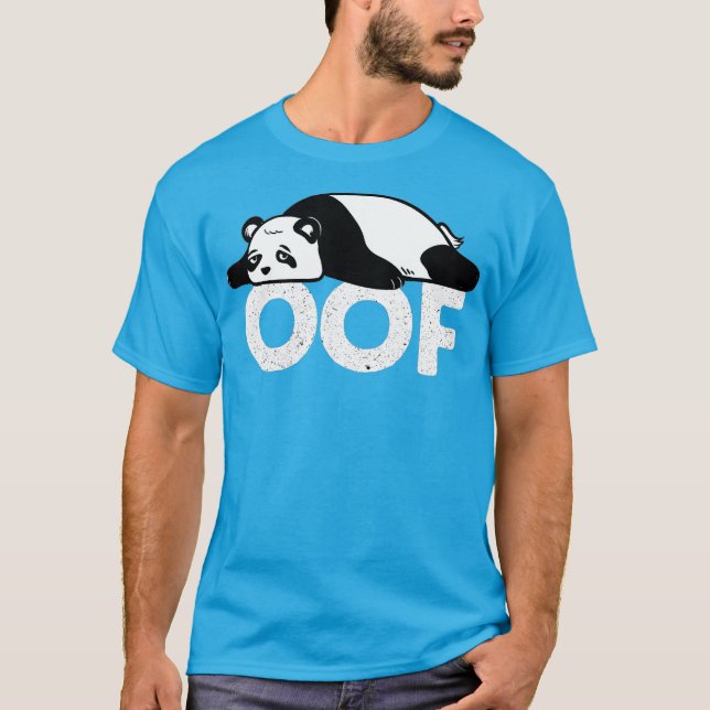 Chubby Panda Oof  Internet Video Gaming Gamer T-Shirt (Front)
