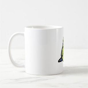 Chubby Peach-faced Lime Lovebird Coffee Mug