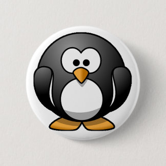 Chubby Penguin 6 Cm Round Badge