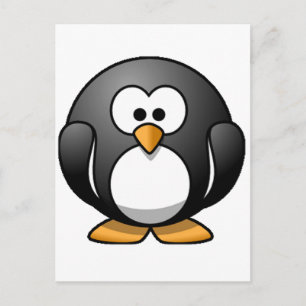 Chubby Penguin Postcard