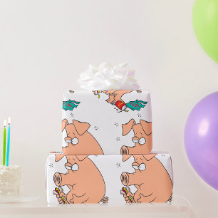 Chubby Pig Snack Lover Wrapping Paper