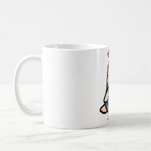 Chubby Plucker Moluccan Cockatoo with Hoodie Coffee Mug