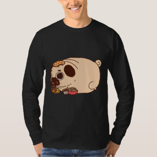 chubby pug eating Classic T-Shirt 886