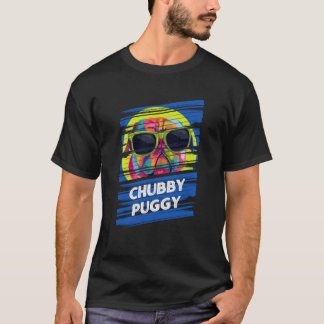 Chubby Puggy Pug Humour Dutch Bulldog Animal Pun T-Shirt