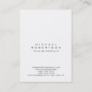 Chubby Simple Clean Elegant Modern Business Card