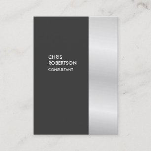 Chubby Stylish Grey Premium Silk Business Card