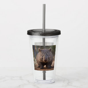 Chubby The Australian Wombat, Acrylic Tumbler