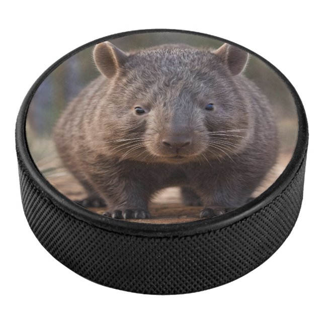 Chubby The Australian Wombat,  Hockey Puck (3/4)