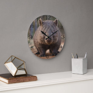 Chubby The Australian Wombat, Large Clock