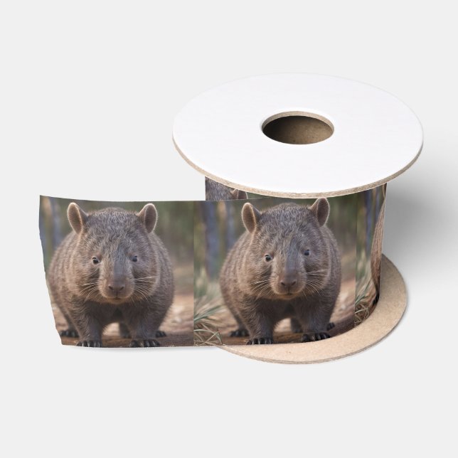 Chubby The Australian Wombat,  Satin Ribbon (Spool)