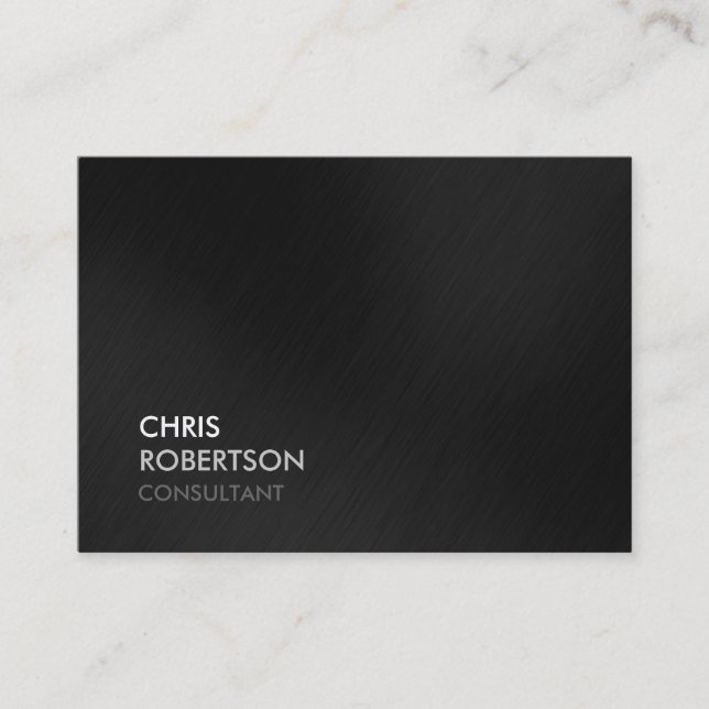 Chubby Trendy Grey Attractive Business Card (Front)
